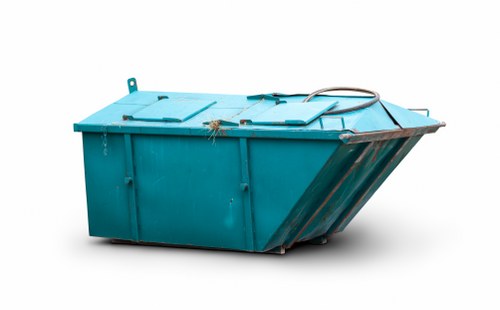 Illustration of accessible skip hire service and local map marker for Staines