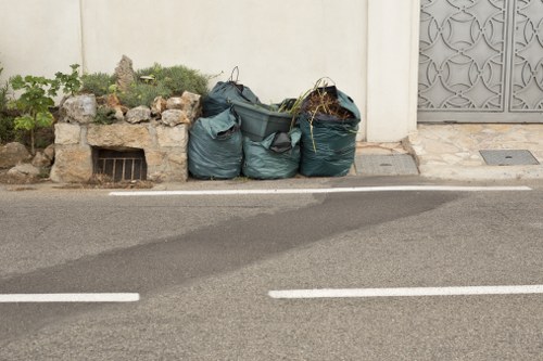 Garden waste being collected in Staines