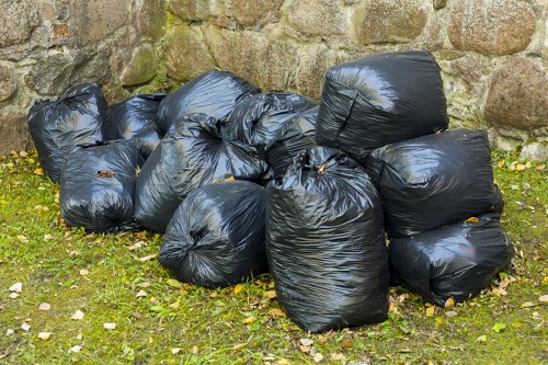 Eco-friendly waste management practices in a construction environment